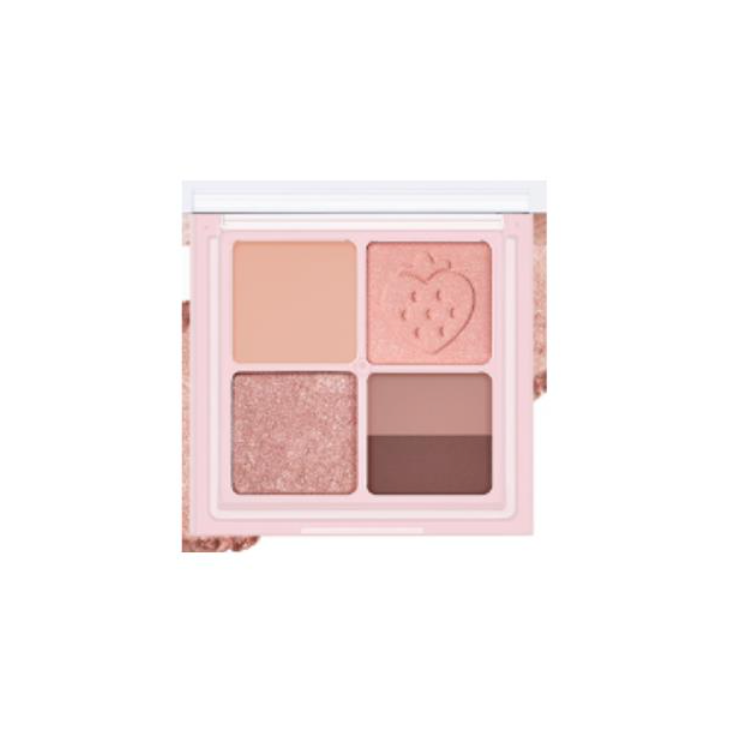 [Peripera] INK POCKET SHADOW PALETTE 008 STRAWBERRY IN MUTE (SOFT BERRY)